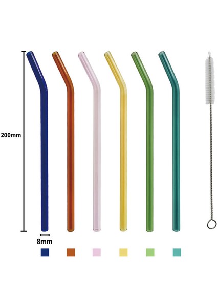 Miniminti Renkli Cam Pipet 6+1 Set