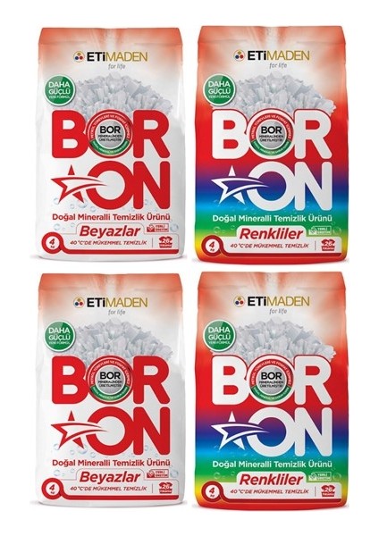 Doğal Mineralli Toz Temizlik Ürünü Beyazlar ve Renkliler X2