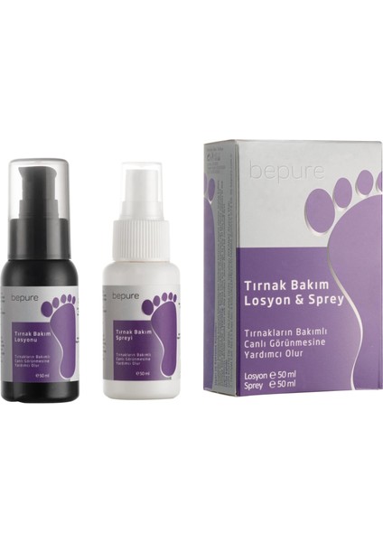 El ve Ayak Tırnak Bakımı Seti 100 ml (50ML Losyon + 50ML Sprey)