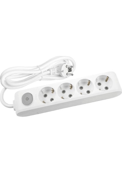 Multi Let (4'lü) Dörtlü Priz Topraklı Anahtarlı Kablolu 5 (Beş) Metre (8 Adet)