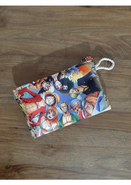 One Piece Desenli Tasarım Cüzdan Kalemlik