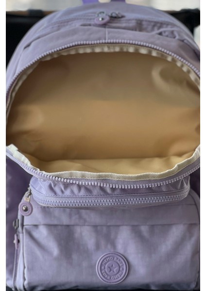 Unisex Lila Sırt Çantası Okul Çantası Laptop ve Seyahat Çantası Su Geçirmez Spor Çanta modelleri