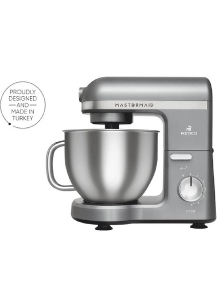 Mastermaid Chef Pro Çift Kollu Stand Mikser Galaxy Grey 1750 W
