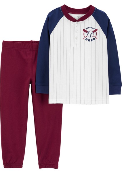 Erkek Bebek 2'li Alt Üst Set