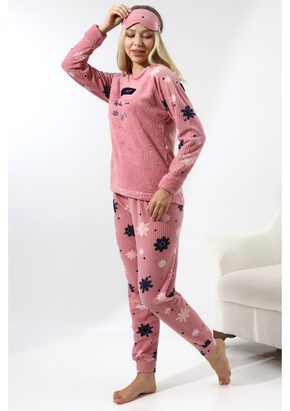 F5009 Peluş Welsoft Polar Kışlık Yumoş Kadın Pijama Takımı indirimleri