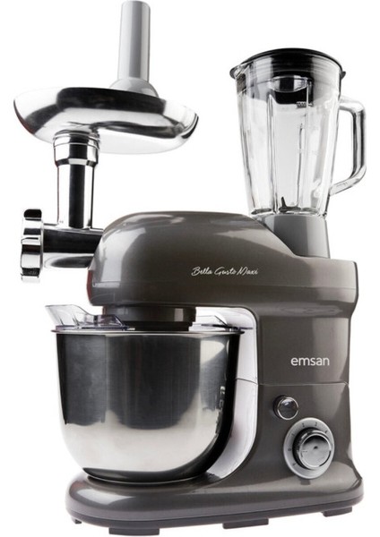 Bella Gusto Maxi Antrasit Stand Mikser Mutfak Şefi 1300W 5 Lt fırsatları