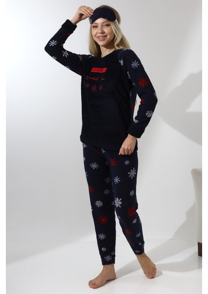 F5009 Peluş Welsoft Polar Kışlık Yumoş Kadın Pijama Takımı fiyatları