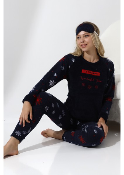 F5009 Peluş Welsoft Polar Kışlık Yumoş Kadın Pijama Takımı indirimleri