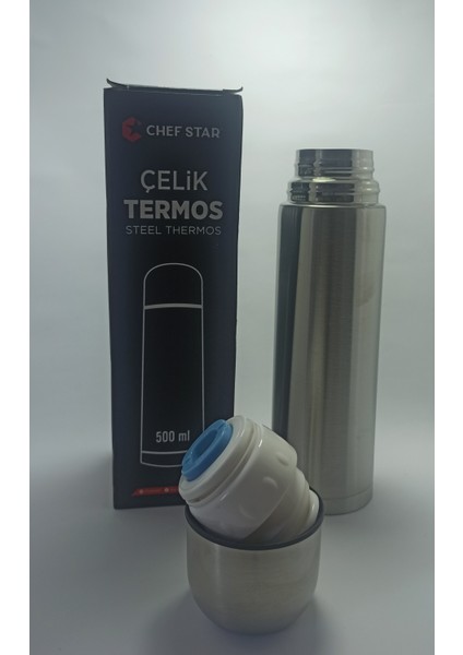 Chef Star Çelik Termos Steel Thermos