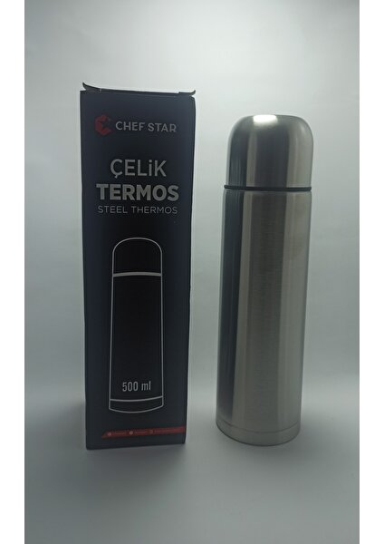 Chef Star Çelik Termos Steel Thermos