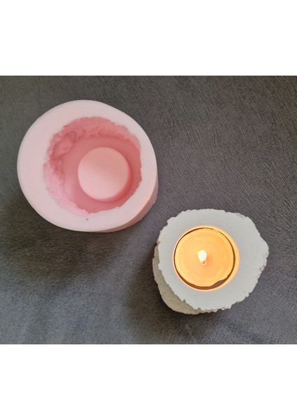8cm Kütük Mumluk Silikon Kalıp K-1235 fırsatları