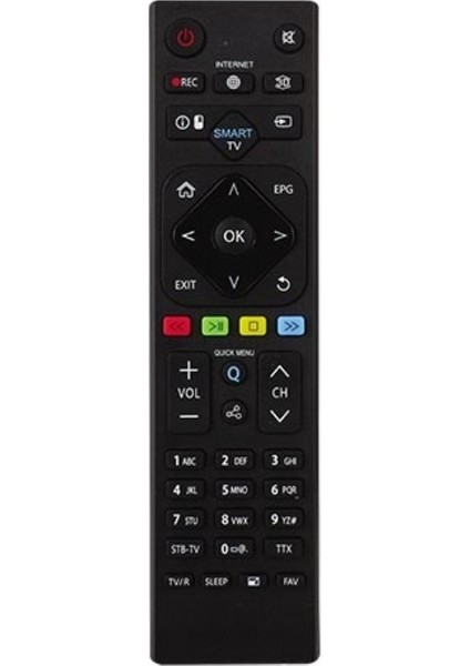 Weko Kl Sunny RM-L265 Smart Tv Tuşlu Lcd-Led Tv Kumanda (RC0265-082019034) * 310E Siyah