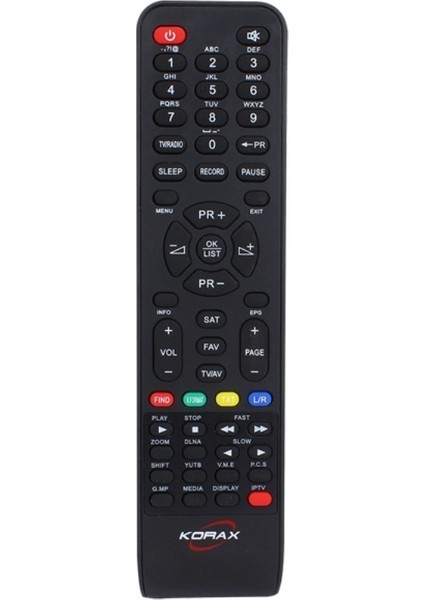 Weko Kr Korax Vipbox Hd Uydu Kumanda Siyah