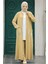 Cep Detaylı Bisküvi Tesettür Kimono Üçlü Takım 80101BS 1
