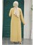Cep Detaylı Bisküvi Tesettür Kimono Üçlü Takım 80101BS 4