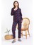 Yeni Sezon Düğmeli Süet Kadın Pijama Takımı 5503 4