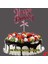 Happy Birthday Pasta Süsü, 23CM x 12,5cm - Pembe 4
