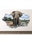 Vahşi Doğa Muhteşem Hayvanlar Full Hd Baskı 3D Modern Duvar Sticker 1