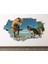 Vahşi Dinozorlar Full Hd Baskı 3D Modern Duvar Sticker 1