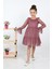 Çocukyolukids Puantiyeli Tüllü Bordo Kız Çocuk Elbise A1111141111017 5
