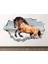 Mustang Vahşi Atlar Full Hd Baskı 3D Modern Duvar Sticker 1