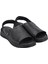 38507 Alice-G Siyah Kadın Comfort Deri Sandalet 2