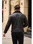 Erkek Napa Deri Içi Full Kürklü Yüksek Kalite Slim Fit Mont & Ceket 5