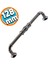 Mobilya Mutfak Dolabı Çekmece Dolap Kapak Kulpu Kulbu Füme 128 mm Metal Kulp 1