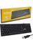 HL-4809 Standart USB F Klavye Siyah Kablolu Var Ev - Ofis Türkçe Q Mekanik Hisli Siyah 1