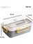 The Puzzle Lunch Box Tek Katlı Paslanmaz Çelik Kolay Kilitlenir Sefer Tası – 900 ml 3