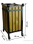 Garanti Metal 2112 Kapaklı Ahşap Kare Bahçe Tipi Çöp Kovası (45 Litre) 1