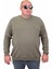Mocgrande Büyük Beden Selanik Classic Sweat 23200 Hakı 1
