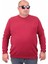Mocgrande Büyük Beden Selanik Classic Sweat 23200 Bordo 1