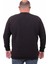 Büyük Beden Selanik V Yaka Classic Sweat 23201 Sıyah 2