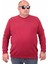 Büyük Beden Selanik Classic Sweat 23200 Bordo 1