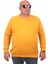 Büyük Beden Selanik V Yaka Classic Sweat 23201 Hardal 1