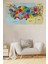 Çiğdem Şeref Türkiye ve Dünya Haritası Sticker 135 x 90 cm 1