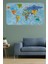 Çiğdem Şeref Türkiye ve Dünya Haritası Sticker 135 x 90 cm 2