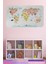Eğitici Dünya Haritası Dünya Atlası Çocuk ve Bebek Kız Çocuğu Odası Duvar Sticker 1