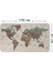 Eğitici ve Öğretici Dünya ve Türkiye Haritası Çocuk Odası Duvar Sticker 3883 x L 5