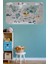 Eğitici Dünya Haritası Dünya Atlası Çocuk ve Bebek Odası Duvar Sticker 3821 x L 2