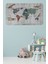 Eğitici Dünya Haritası Dünya Atlası Çocuk ve Bebek Odası Duvar Sticker 1