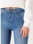 Yüksek Bel Süper Dar Paça Skinny Fit Açık Mavi Kadın Denim Pantolon W27H017404-AÇIK Mavi 5