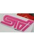 Subaru Sti Pembe Metal 3m 3D Bagaj Yazı Logo Orjinal Ürün 5