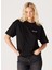 Bisiklet Yaka Siyah Kadın T-Shirt W7R9EE001-SIYAH 2