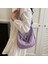 Basit Yeni Stil Edebi Tek Omuzlu Düz Renk Crossbody Çanta Çanta (Yurt Dışından) 4