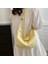Basit Yeni Stil Edebi Tek Omuzlu Düz Renk Crossbody Çanta Çanta (Yurt Dışından) 5