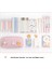 3 Adet Pins ile Kawaii Kalem Kutusu Estetik Kalem Kutusu Kawaii Kırtasiye Kawaii Okul Malzemeleri (Pembe) (Yurt Dışından) 4