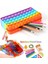 Kırtasiye Kalem Kutusu Taşıması Kolay Büyük Kapasiteli Yaratıcı Silikon Pop Kabarcık Fidget Oyun ve Kalem Makyaj Kalemi Depolama Kese, Renkli (Yurt Dışından) 3