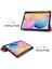 Samsung Galaxy Tab S6/tab S6 Tablet Kılıfı Için 10,4", Premium Deri Ince ve Hafif, Otomatik Uyku/uyandırma Sert Üç Katlı Stand Kılıfı (P610/P615) Kırmızı (Yurt Dışından) 3